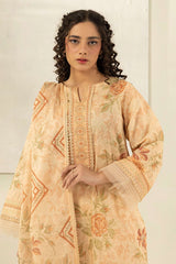 Zellbury Unstitched 3 Piece Digital Printed Lawn Suit-WUS26X30418
