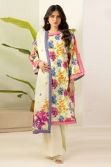 Zellbury Unstitched 3 Piece Digital Printed Lawn Suit-WUS26X30419