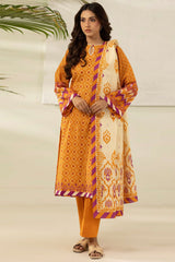 Zellbury Unstitched 3 Piece Digital Printed Lawn Suit-WUS26X30479