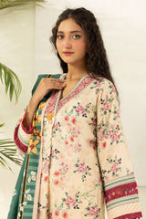 Zellbury Unstitched 3 Piece Digital Printed Lawn Suit-WUS26X30536