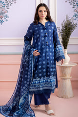 Zellbury Unstitched 3 Piece Lawn Edit 3 Suit-WUS26X30565