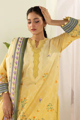 Zellbury Unstitched 3 Piece Digital Printed Lawn Suit-WUS26X30606