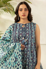 Zellbury Unstitched 3 Piece Digital Printed Lawn Suit-WUS26X30620