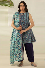 Zellbury Unstitched 3 Piece Digital Printed Lawn Suit-WUS26X30620