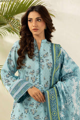 Zellbury Unstitched 3 Piece Digital Printed Lawn Suit-WUS26X30622