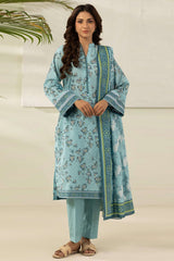 Zellbury Unstitched 3 Piece Digital Printed Lawn Suit-WUS26X30622