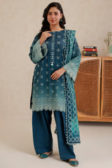 Zellbury Unstitched 3 Piece Lawn Edit 3 Suit-WUS26X30686