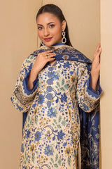 Zellbury Unstitched 3 Piece Digital Printed Lawn Suit-WUS26X30691
