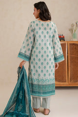 Zellbury Unstitched 3 Piece Lawn Edit 3 Suit-WUS26X30769