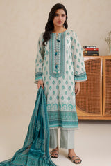 Zellbury Unstitched 3 Piece Lawn Edit 3 Suit-WUS26X30769