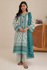 Zellbury Unstitched 3 Piece Lawn Edit 3 Suit-WUS26X30769