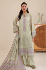 Zellbury Unstitched 3 Piece Lawn Edit 3 Suit-WUS26X30875