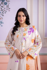 Zellbury Unstitched 3 Piece Lawn Vol-07 Suit-WUS26X30889