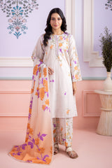 Zellbury Unstitched 3 Piece Lawn Vol-07 Suit-WUS26X30889