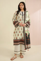 Zellbury Unstitched 3 Piece Lawn Edit 6 Suit-WUS26X31011
