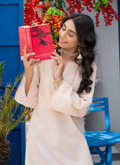Daily Chic - Ahlam By Safa Textile Stitched 1 Piece Summer Shirt-Petal Reverie