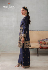 Asim Jofa Stitched 2 Piece Luxury Pret Suit-AJLPN-04 Embroidered Poly Silk Stitched 2pcs