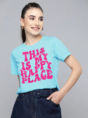 Sprinkles Stitched 1 Piece Summer Shirts Kids Collection'2025-Blue Happy Place Print Tee