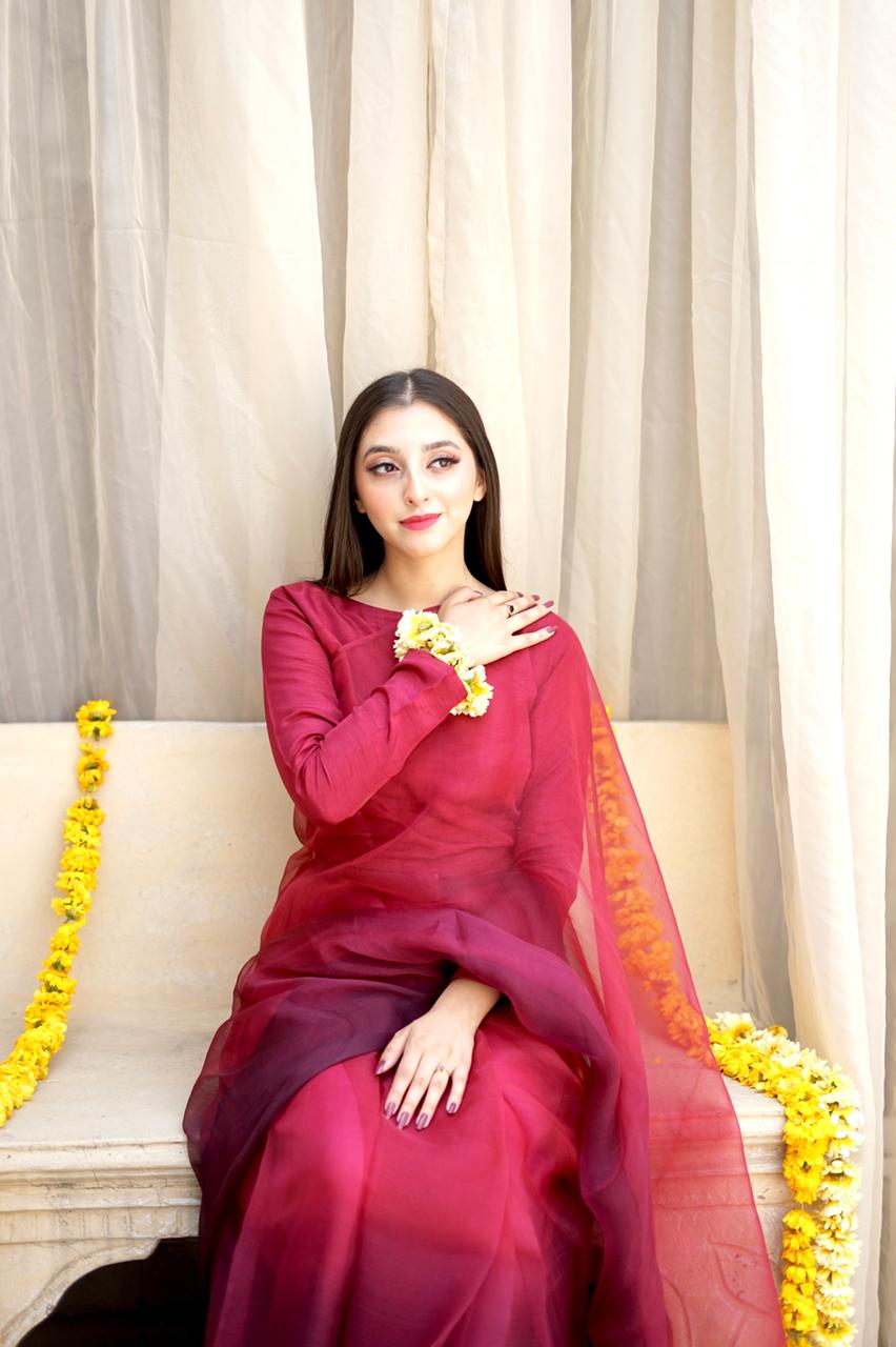 Pashma Khan Stitched Luxury Saree Collection'2025-Máhgul