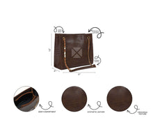 CROCODILE TOTE CHOCO - Bag X