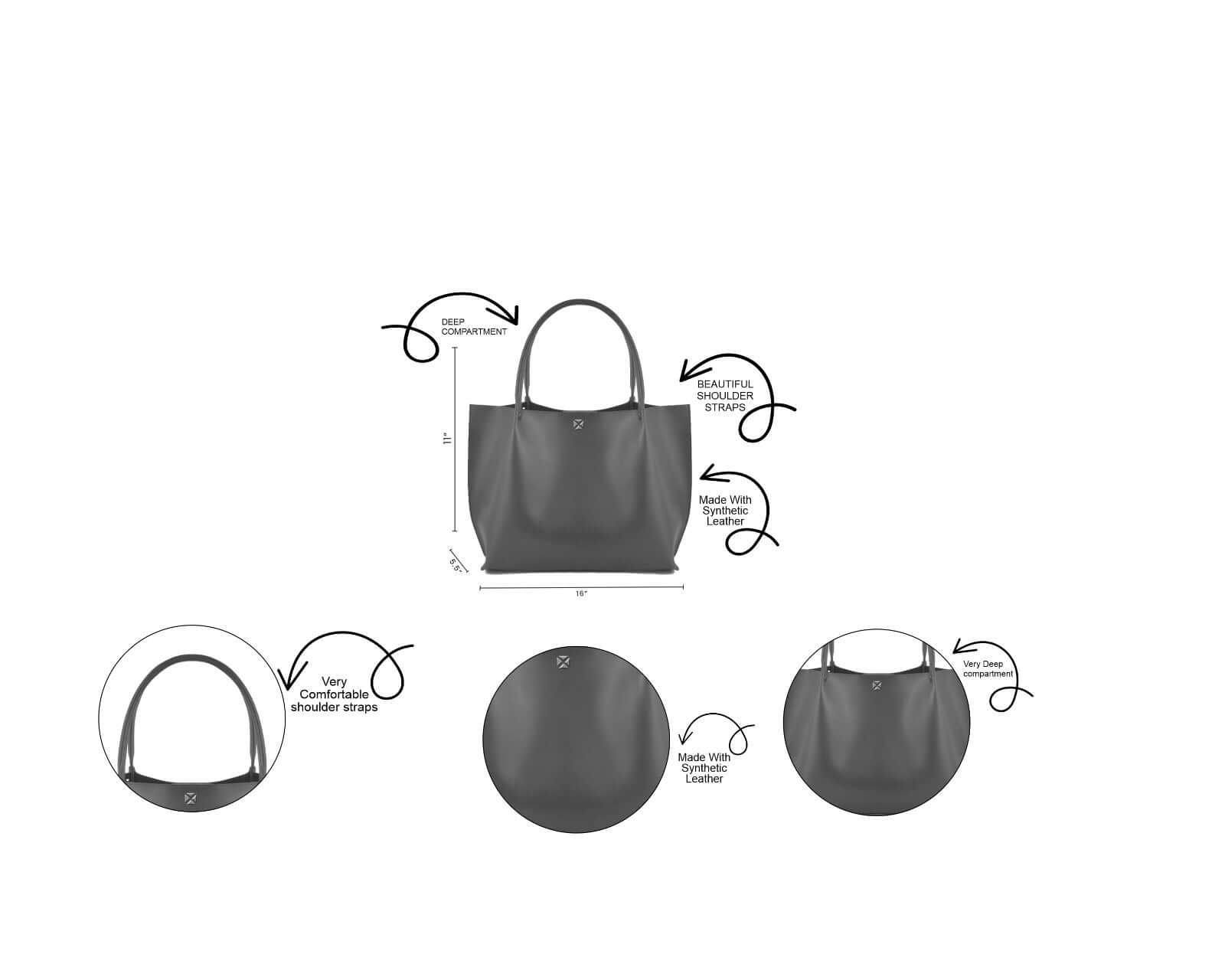 OXI BROWN - Bag X
