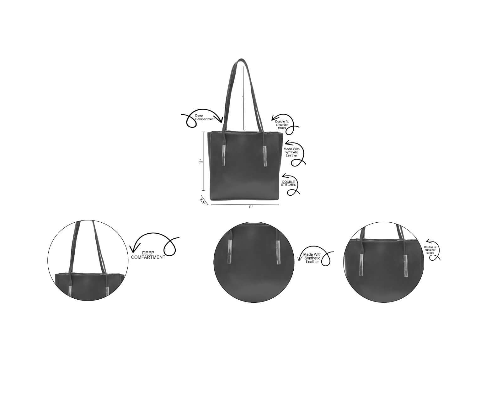 CANVA BLACK - Bag X