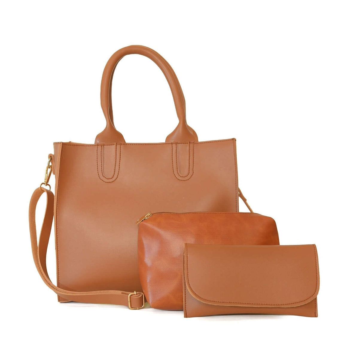 VISTA 3 PCS BROWN - Bag X