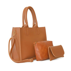 VISTA 3 PCS BROWN - Bag X