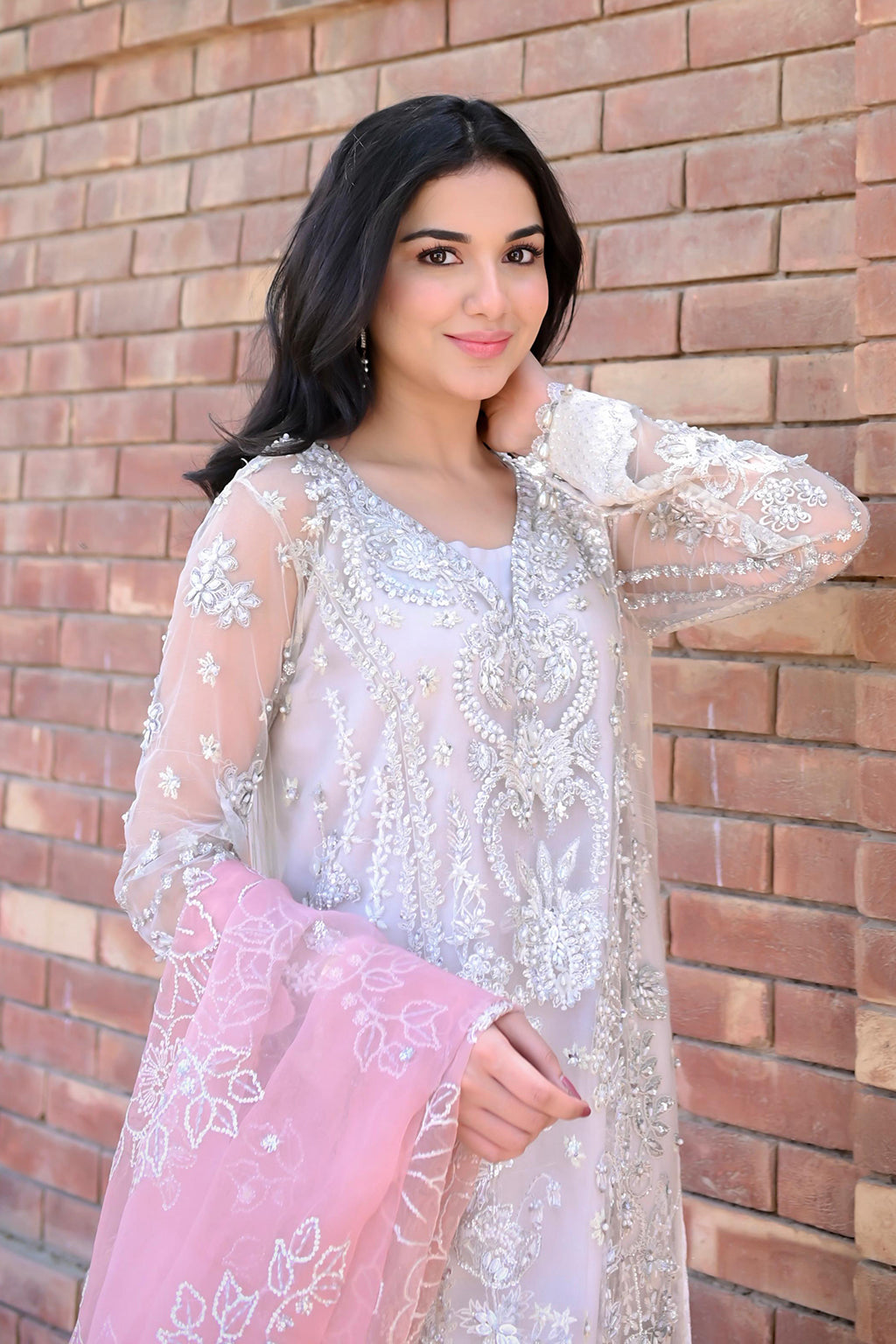Fleurie By Meeral Unstitched 3 Piece Formals Collection'2025-Pearl Wind