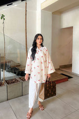 Zaman By MNM Stitched 2 Piece Print Edits Collection'2024-Cherry Charm