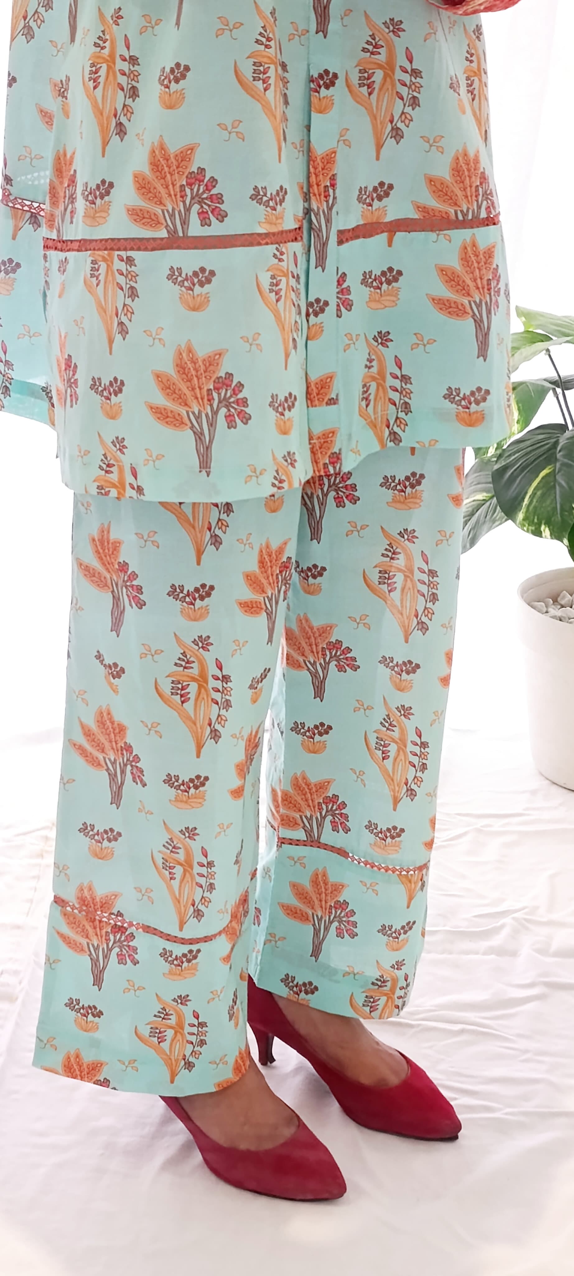 Urban Cut 2 Piece Lawn Embroidered  Co- Ord Set