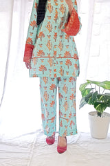 Urban Cut 2 Piece Lawn Embroidered  Co- Ord Set