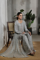 Dressline Launching New Stitched 3 Piece Emb Luxury Chiffon Gharara Collection