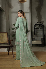 Dressline Launching New Stitched 3 Piece Emb Luxury Chiffon Gharara Collection