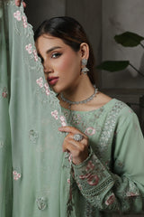 Dressline Launching New Stitched 3 Piece Emb Luxury Chiffon Gharara Collection