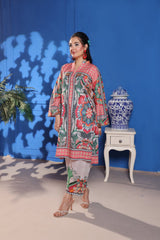 Working Women By Dr Haris Unstitched 2 Piece Lawn Vol-1 Collection-WWD-006