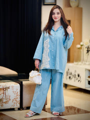 Urban Cut Embroidered Cotton 2-Piece Co-Ord Set