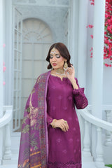 Cira Luxe By Dr Haris Unstitched 3 Piece Winter Collection-CIR-003