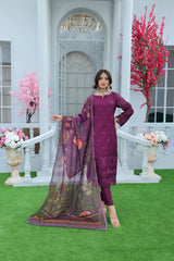 Cira Luxe By Dr Haris Unstitched 3 Piece Winter Collection-CIR-003