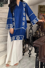 Urban Cut Stitched  Emb Co Ord Cotton Suit-C0292