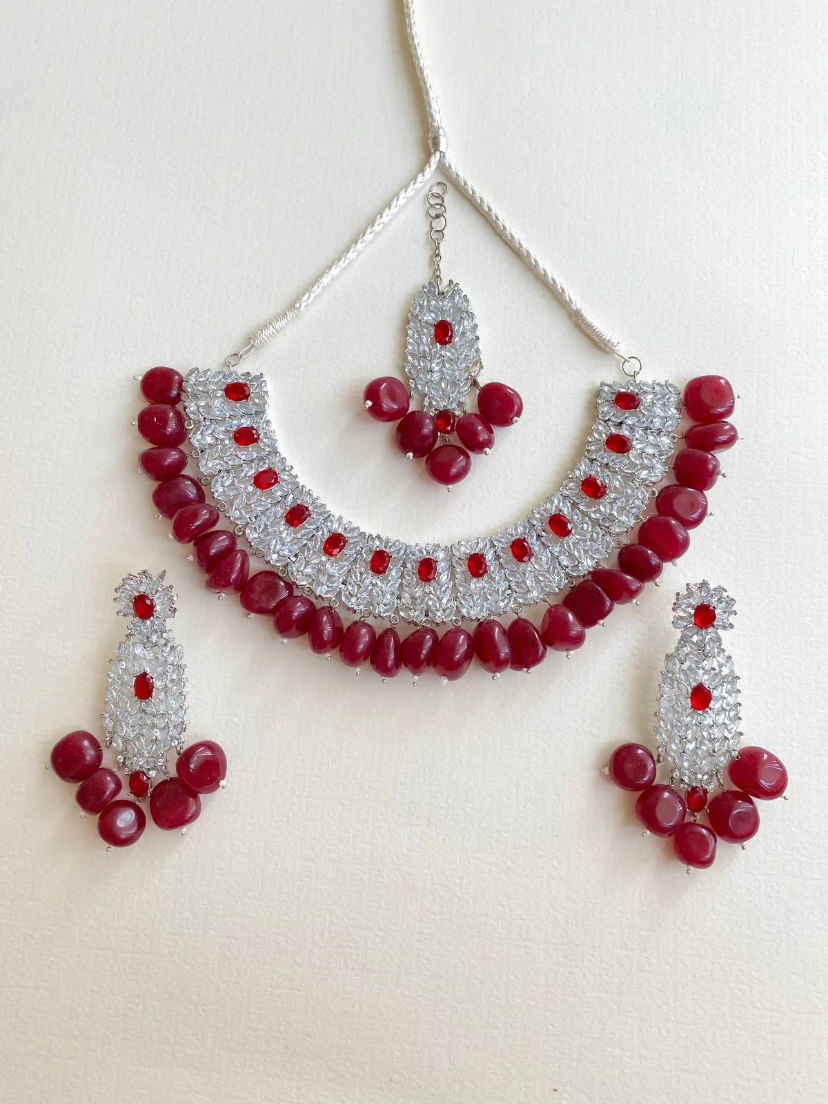 NECKLACE-0943 Ruby - Zeesy Jewellery