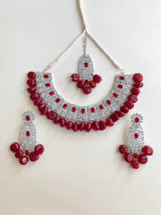 NECKLACE-0943 Ruby - Zeesy Jewellery