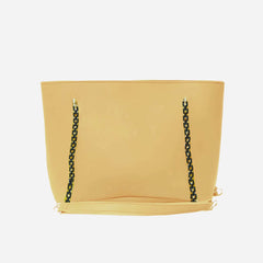 VEGAS BEIGE WITH BLACK CHAIN - Bag X