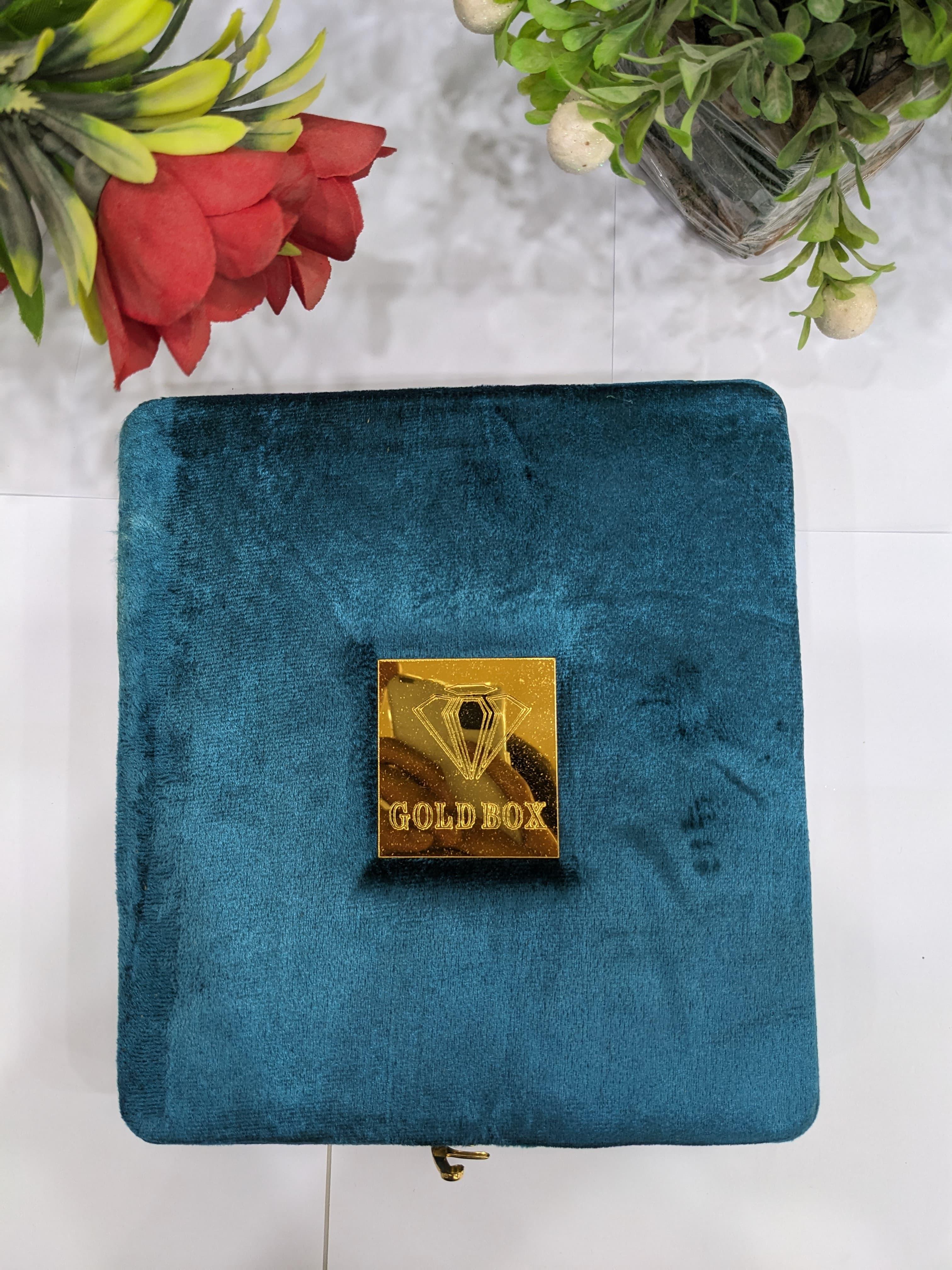 Premium Velvet Box Large Necklace Set Box - Zeesy Jewellery