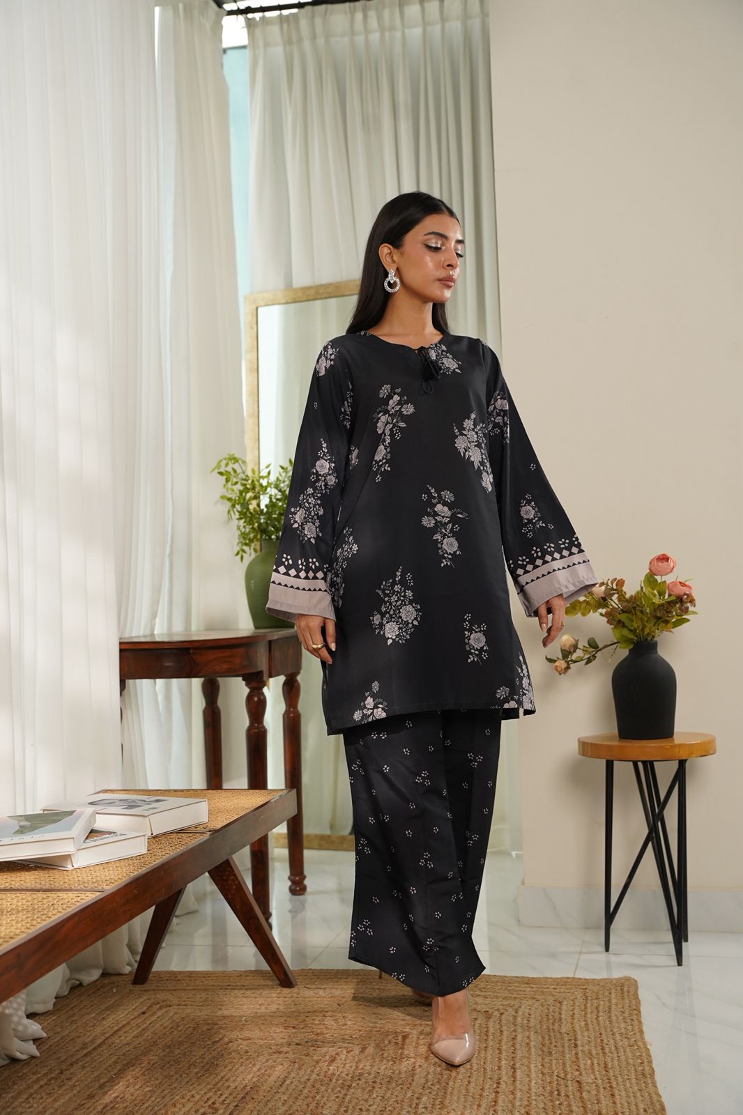 Dhaga Stitched 2 Piece Poly Cambric Collection'2025-Lina