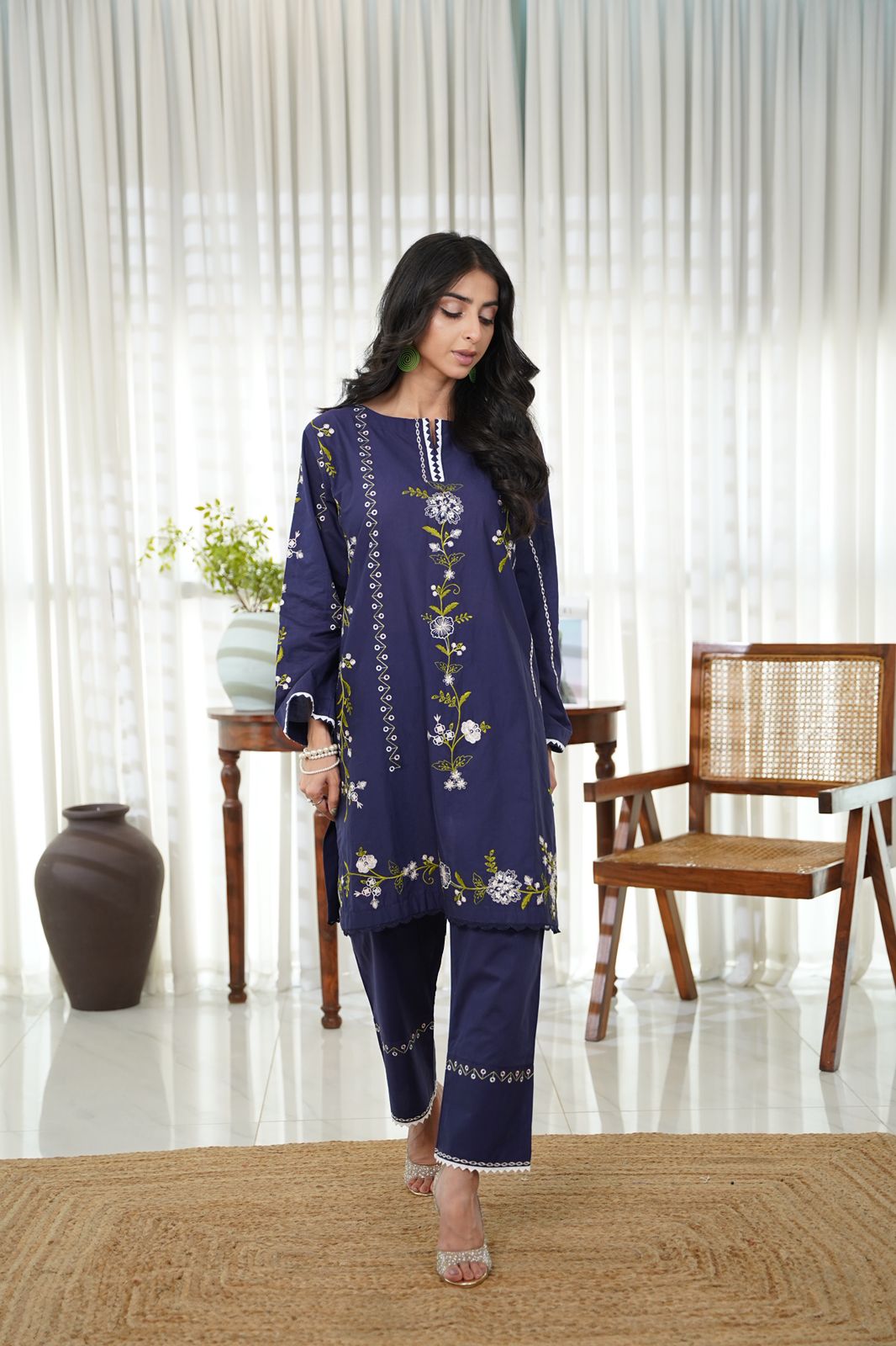 Dhaga Stitched 2 Piece Cotton Summer Collection'2025-Aira