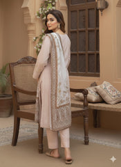 Umer Aayan 3 Piece Stitched Lawn Suit -Ready to wear