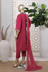 Khombi Stitched 3 Piece Summer Cotton Suit-Wheel