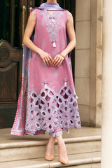 Hemline Odyssey By Mushq Unstitched 3 Piece Luxury Emb Lawn Suit-HMC-02-Wildflower Dream