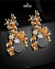 Willows Earrings Black - Zeesy Jewellery
